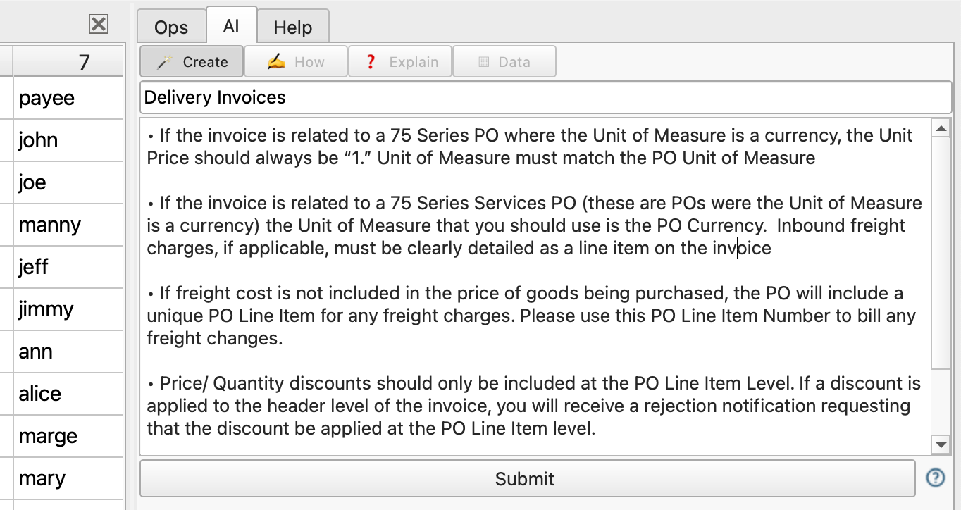 FlightPath AI generating validation rules from plain-English requirements.